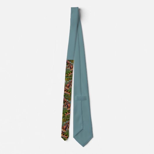 snake print tie krawatte (Rückseite)