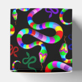 Snake Psychedelic Rainbow Colors Geschenkschachtel (Oben)