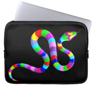 Snake Psychedelic Rainbow Colors Laptopschutzhülle