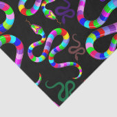 Snake Psychedelic Rainbow Colors Seidenpapier (Detail)