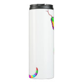 Snake Psychedelic Rainbow Colors Thermosbecher (Rückseite)
