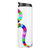 Snake Psychedelic Rainbow Colors Thermosbecher (Nach rechts gedreht)