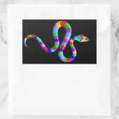 Snake Psychedelic Rainbow Sticker (Tasche)