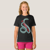 Snake Pupil Crayon School T-Shirt (Vorne ganz)