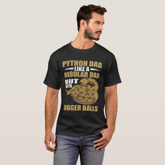 Snake Python Vater Bigger Banana Ball Python T-Shirt (Vorne ganz)
