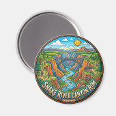 Snake River Canyon Rand Idaho Magnet (Vorderseite/Rückseite)