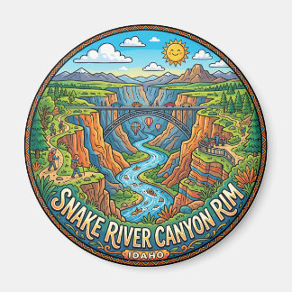 Snake River Canyon Rand Idaho Magnet