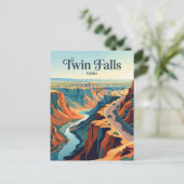 Snake River Canyon Rand Idaho Postkarte (Stehend Vorderseite)