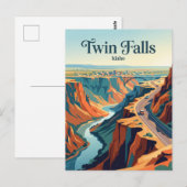 Snake River Canyon Rand Idaho Postkarte (Vorne/Hinten)
