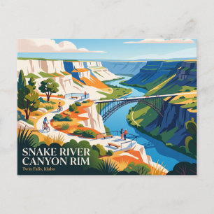 Snake River Canyon Rand Idaho Postkarte