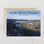 Snake River Canyon Twin Falls Idaho Postcard Postkarte (Vorne/Hinten)