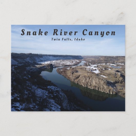 Snake River Canyon Twin Falls Idaho Postcard Postkarte (Vorderseite)