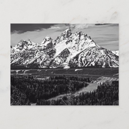 Snake River Curve - The Grand Tetons Postkarte (Vorderseite)