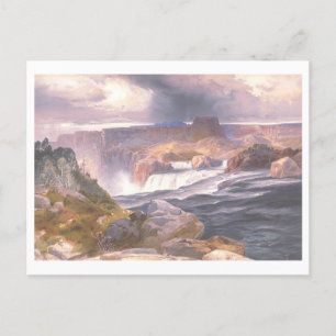 Snake River Great Falls Vintage Prang Lithografie Postkarte