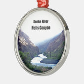 Snake RIver, Hells Canyon Ornament Aus Metall (Links)