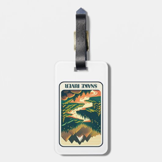 Snake River Idaho Colors Gepäckanhänger (Rückseite vertikal)