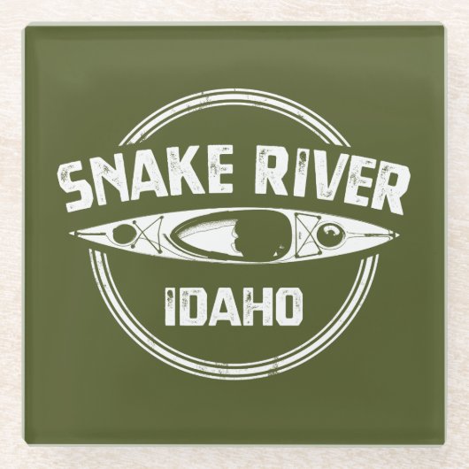 Snake River Idaho Glasuntersetzer (Vorderseite)
