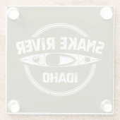 Snake River Idaho Glasuntersetzer (Rückseite)