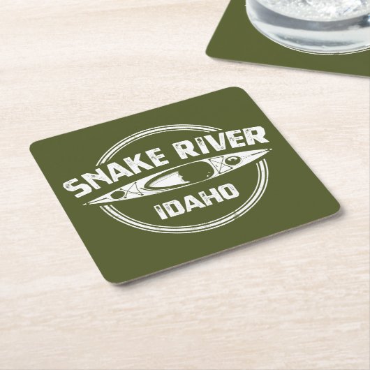 Snake River Idaho Rechteckiger Pappuntersetzer (angewinkelt)