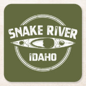 Snake River Idaho Rechteckiger Pappuntersetzer (Vorderseite)