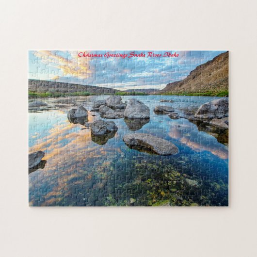 Snake River Idaho.Weihnachtsgrüße Puzzle (Horizontal)