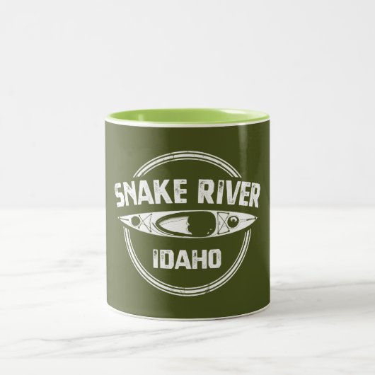 Snake River Idaho Zweifarbige Tasse (Mittel)