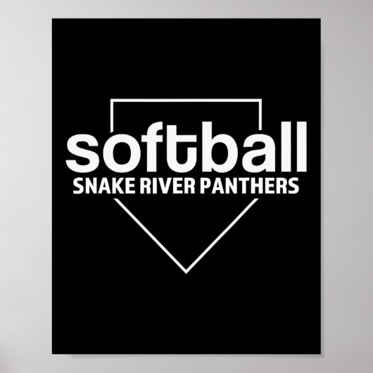 Snake River Panthers Softll Home Plate Poster (Vorne)