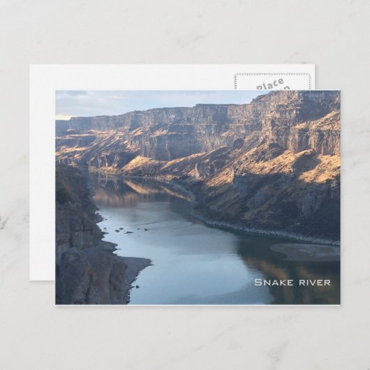 Snake River Postkarte (Vorne/Hinten)