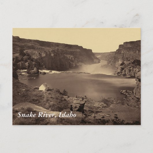 Snake River Soshone Falls Idaho Vintage Postkarte (Vorderseite)
