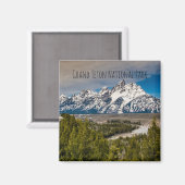 Snake River Tetons Magnet (Vorderseite/Rückseite)