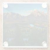 Snake River übersehen Glasuntersetzer (Rückseite)