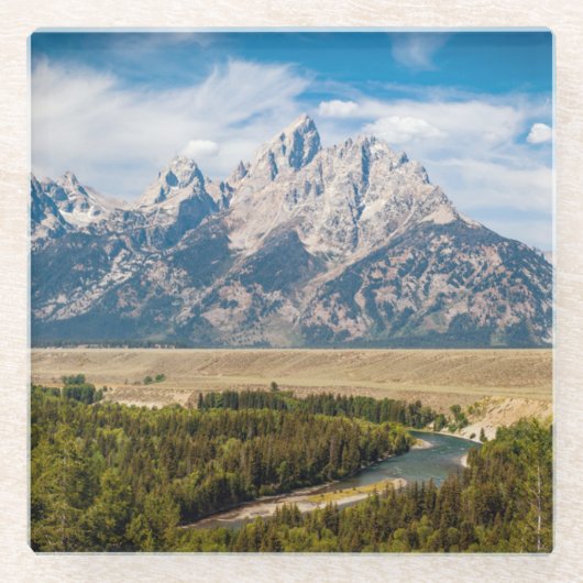 Snake River übersehen | großartigen Teton Glasuntersetzer (Vorderseite)