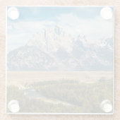 Snake River übersehen | großartigen Teton Glasuntersetzer (Rückseite)