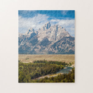 Snake River übersehen   großartigen Teton Puzzle