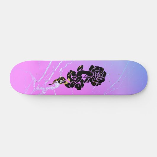 Snake&Rose: Marmor Skateboard (Horizontal)