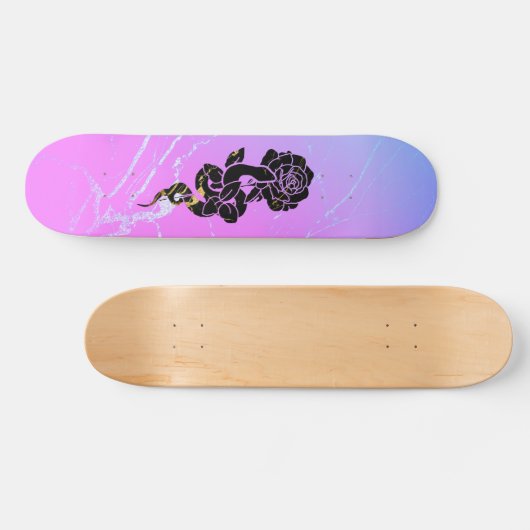 Snake&Rose: Marmor Skateboard (Horizontal)