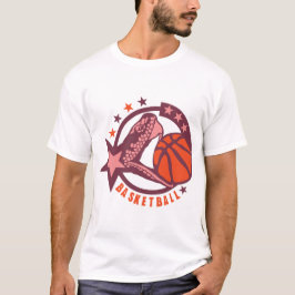 Snake-Schlange-Serpy-Basketball T-Shirt