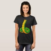 Snake Shirt Adult Men Women Kids Green Body Snake (Vorne ganz)