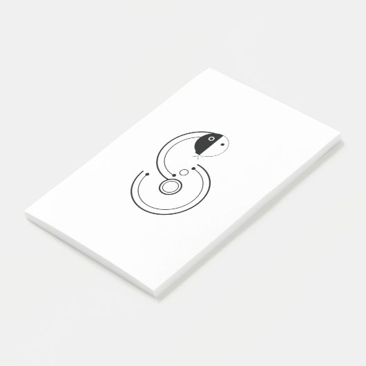 Snake Sign Post-it Klebezettel (angewinkelt)