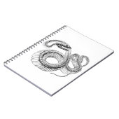 Snake Skeleton Notebook Notizblock (Linke Seite)