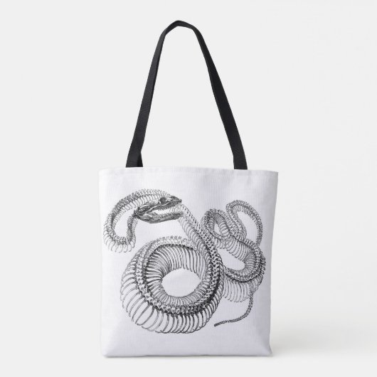 Snake Skeleton Notebook Tasche (Rückseite)