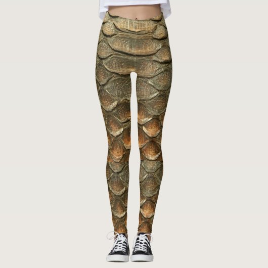 Snake Skin Design Leggings (Vorderseite)