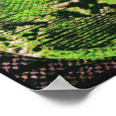 Snake Skin Guitar Poster (Ecke)