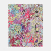 Snake Skin Pattern Fleece Blanket Bold Vibranchen (Vorderseite)