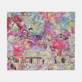 Snake Skin Pattern Fleece Blanket Bold Vibranchen (Vorderseite (Horizontal))