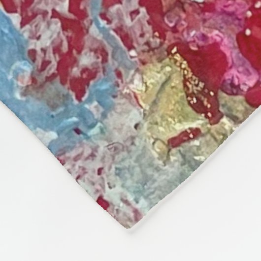 Snake Skin Pattern Fleece Blanket Bold Vibranchen (Ecke)