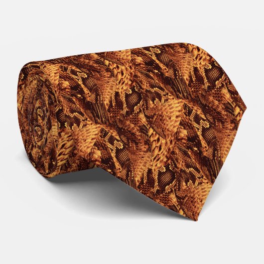 Snake Skin Pattern  Krawatte (Gerollt)