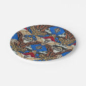 Snake Skin Pattern  Pappteller (Schrägansicht)