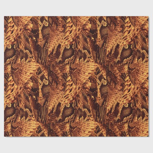 Snake Skin Pattern Wrapping Paper Geschenkpapier (Flach)