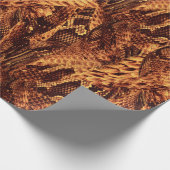 Snake Skin Pattern Wrapping Paper Geschenkpapier (Ecke)